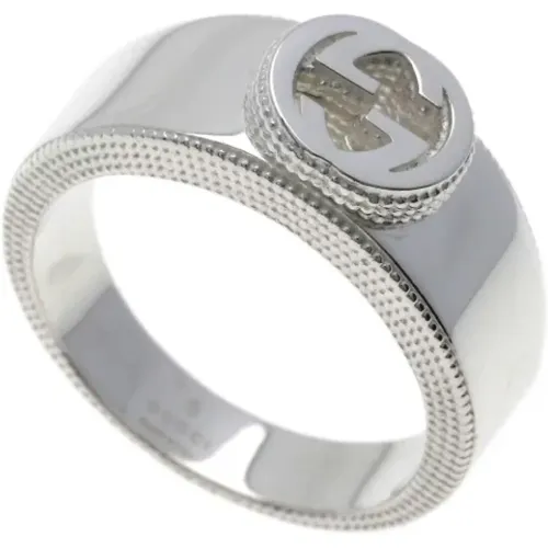 Pre-owned Silver rings , female, Sizes: ONE SIZE - Gucci Vintage - Modalova