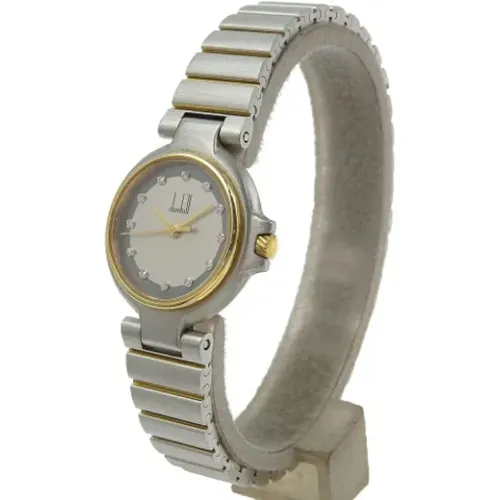 Pre-owned Stainless Steel watches , female, Sizes: ONE SIZE - Dunhill Pre-owned - Modalova