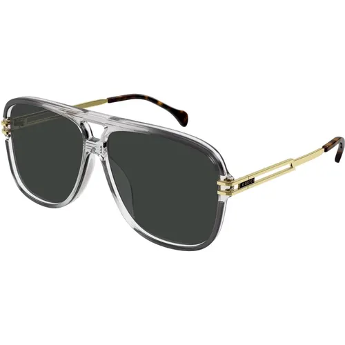 Transparent Grey Sonnenbrillen , Herren, Größe: 63 MM - Gucci - Modalova