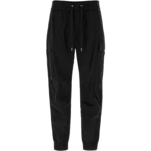 Stretch cotton cargo pant , male, Sizes: M - Dolce & Gabbana - Modalova