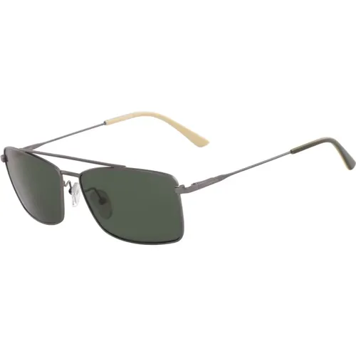 Gunmetal Green Sonnenbrille Ck18117S-008 , Herren, Größe: 56 MM - Calvin Klein - Modalova