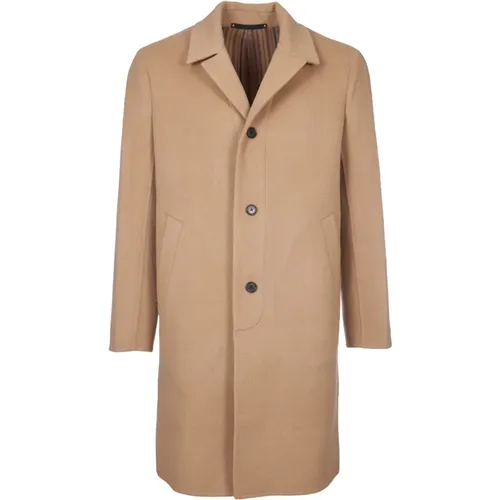 Camel Wool Coat Aw24 , male, Sizes: M, S - PS By Paul Smith - Modalova