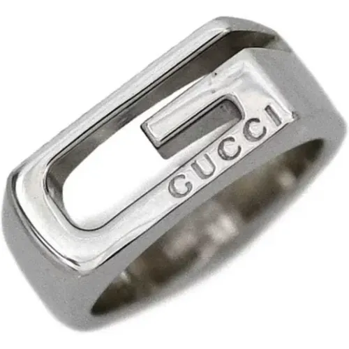 Pre-owned Silver rings , female, Sizes: ONE SIZE - Gucci Vintage - Modalova