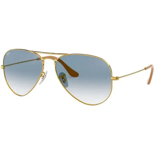 Klassische Aviator Sonnenbrille Blaue Linse - Ray-Ban - Modalova