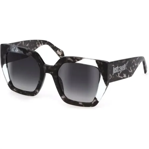 Stylish Sunglasses -White with Grey Lenses , unisex, Sizes: 53 MM - Just Cavalli - Modalova