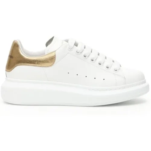 Oversized Leather Sneakers , female, Sizes: 4 1/2 UK, 4 UK, 5 UK, 6 UK, 2 1/2 UK, 3 1/2 UK, 7 UK, 3 UK, 2 UK, 8 UK, 5 1/2 UK - alexander mcqueen - Modalova