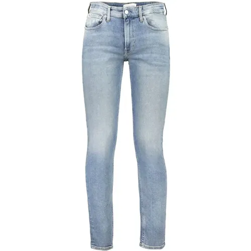 Blaue Baumwoll Slim Taper Jeans , Herren, Größe: W34 L32 - Calvin Klein - Modalova