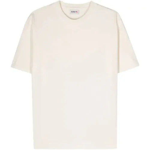 Cream T-Shirt , male, Sizes: S, L, M - Autry - Modalova