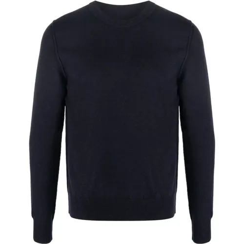 Blauer Cashmere Rundhalspullover , Herren, Größe: XL - Maison Margiela - Modalova