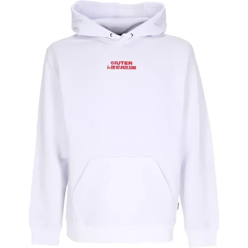 Weiße Pferde Hoodie Herren Sweatshirt , Herren, Größe: S - IUTER - Modalova