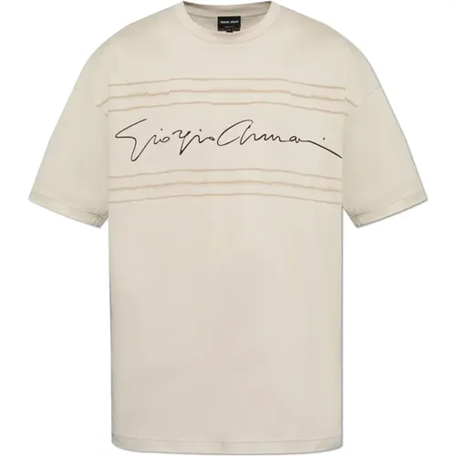T-Shirt mit Logo Giorgio Armani - Giorgio Armani - Modalova