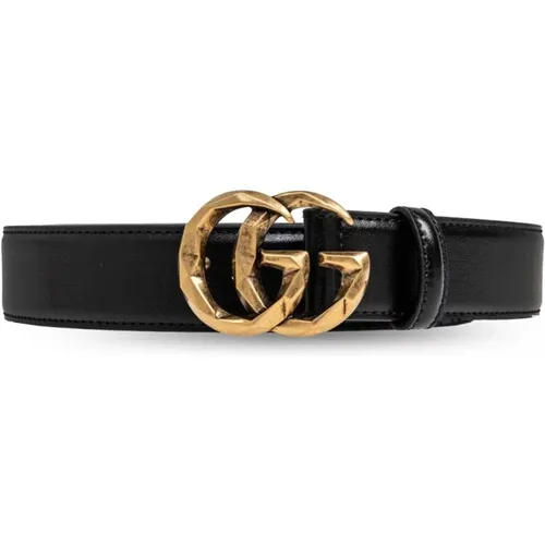 Schwarze Ledergürtel , Herren, Größe: 105 CM - Gucci - Modalova