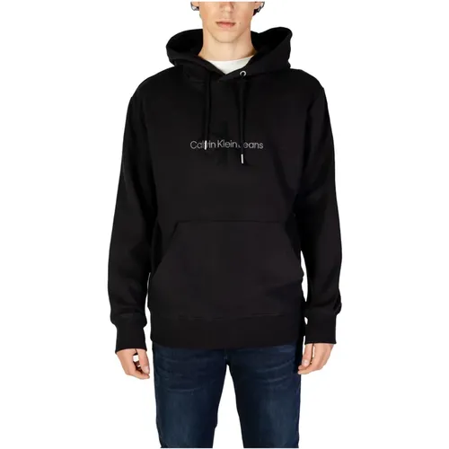 Chenille Monologo Herren Sweatshirt , Herren, Größe: L - Calvin Klein Jeans - Modalova