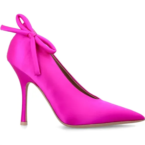 Rosa Satinpumps mit Schleifendetail - Valentino Garavani - Modalova