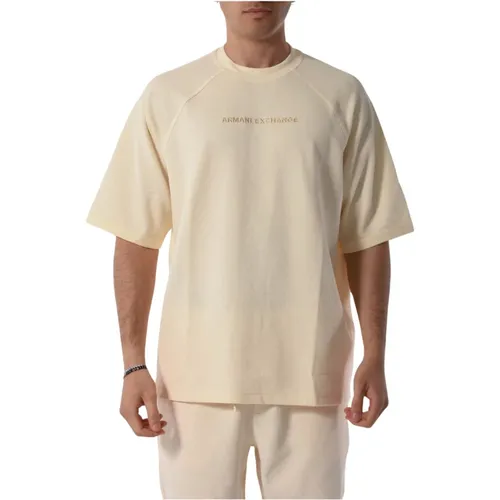 Cotton Sweatshirt with Front Logo , male, Sizes: M, XL - Armani Exchange - Modalova