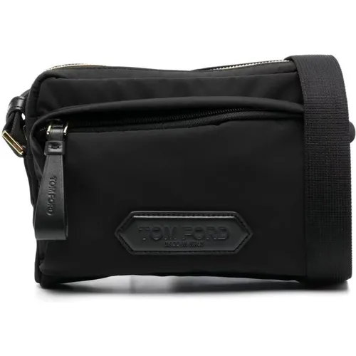 Mini Messenger Bag in Nylon , male, Sizes: ONE SIZE - Tom Ford - Modalova