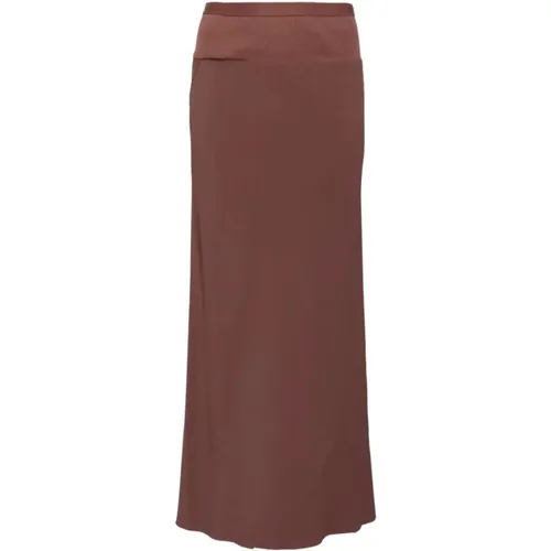 Bias Skirt with Throat Detail , female, Sizes: S, XS, M - Rick Owens - Modalova