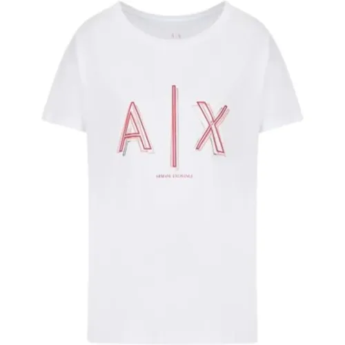 Classic T-Shirt , female, Sizes: L, S, M - Armani Exchange - Modalova