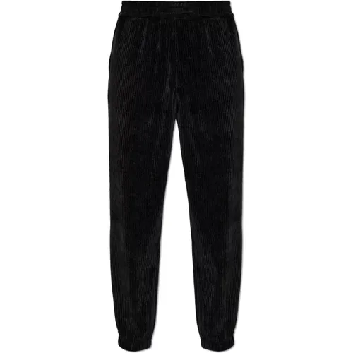 Corduroy trousers , male, Sizes: L, M, S, XL - Emporio Armani - Modalova