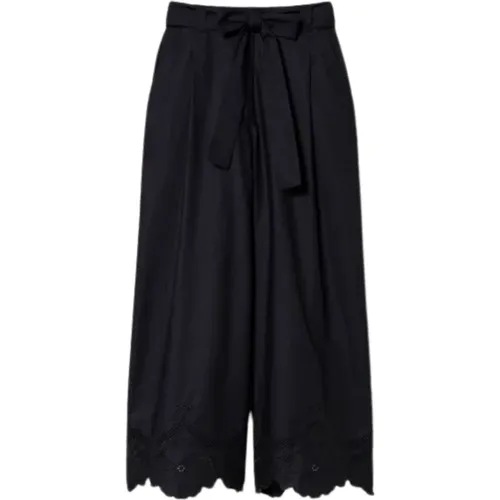 Women`s Clothing Trousers Nero Ss23 , female, Sizes: M, XS, S - Twinset - Modalova