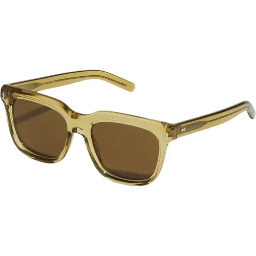 Gelbe Sonnenbrille Gg1523S 004 Stil , unisex, Größe: 53 MM - Gucci - Modalova