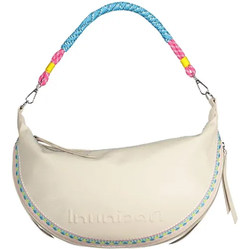 Chic Embroidered Expandable Handbag , female, Sizes: ONE SIZE - Desigual - Modalova