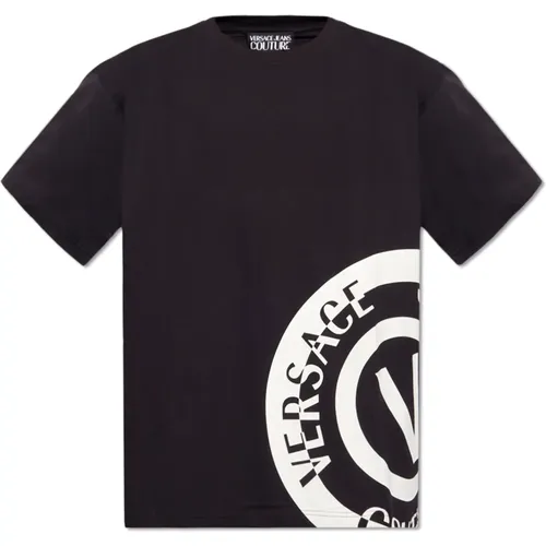 T-Shirt mit Logo , Herren, Größe: XL - Versace Jeans Couture - Modalova