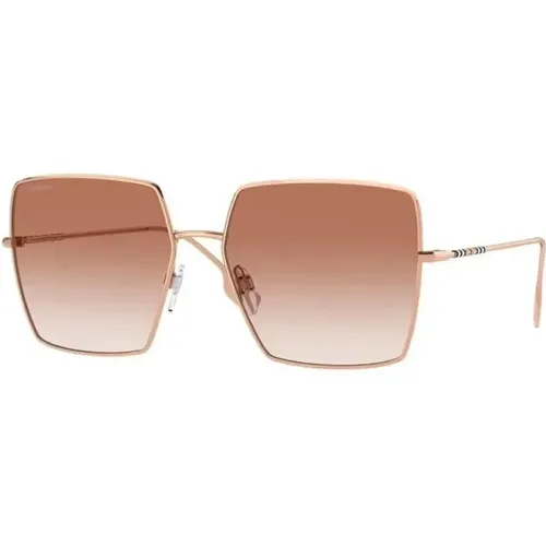 Gold Frame Daphne Sunglasses , female, Sizes: 58 MM - Burberry - Modalova