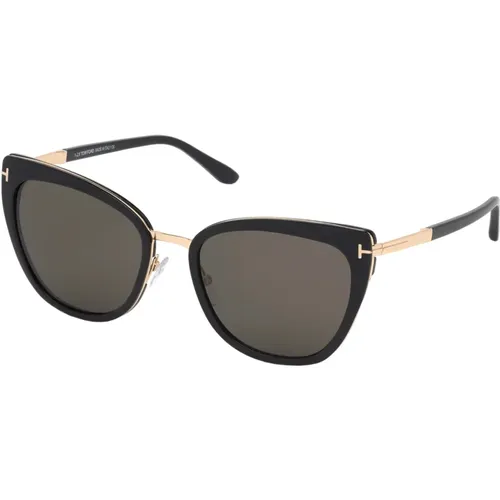 Schwarze/Rauch Sonnenbrille Simona FT 0717 - Tom Ford - Modalova