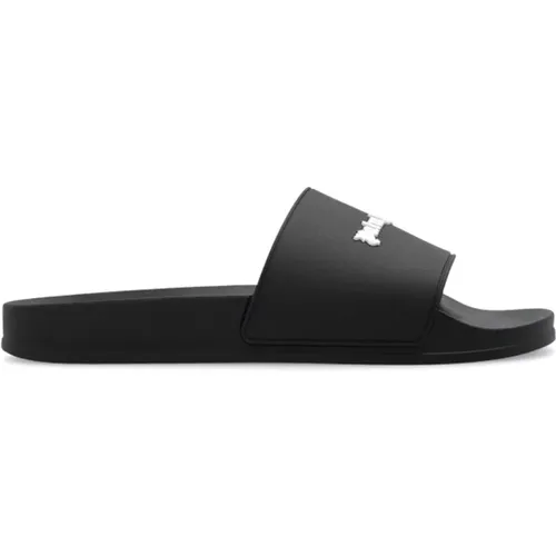 Slides with logo , male, Sizes: 10 UK, 11 UK, 8 UK, 7 UK, 12 UK, 9 UK - Palm Angels - Modalova