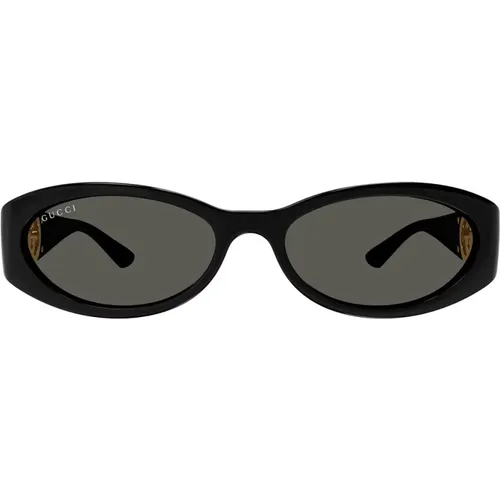Vintage Almond Shape Sunglasses , unisex, Sizes: 54 MM - Gucci - Modalova