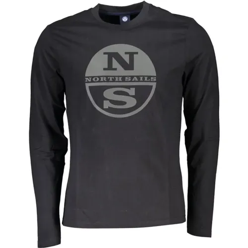 Cotton Long Sleeve T-Shirt , male, Sizes: L, 2XL, 3XL, M, XL - North Sails - Modalova