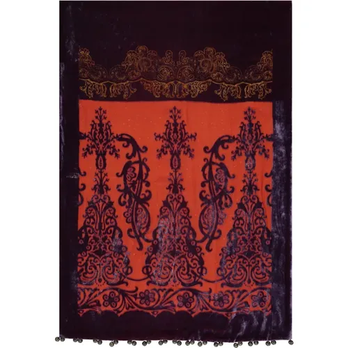 Paisley Velvet Schal mit Quasten - ETRO - Modalova