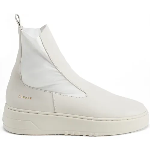 Ivory Sock-Style Sneaker in Black Leather , female, Sizes: 5 UK, 7 UK - Copenhagen Studios - Modalova