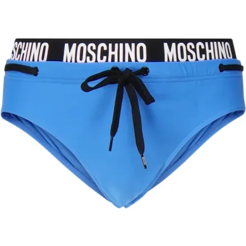 Sea Slip Style Swimsuit Light , male, Sizes: S, L - Moschino - Modalova