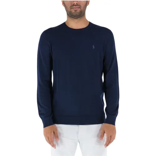 Cotton Crew Neck Sweater , male, Sizes: 2XL, S - Ralph Lauren - Modalova
