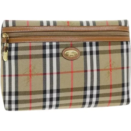 Pre-owned Canvas clutches , female, Sizes: ONE SIZE - Burberry Vintage - Modalova