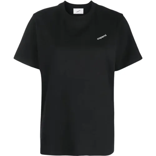 Schwarzes Logo T-Shirt, Geschlechtsneutral, Rundhalsausschnitt , Herren, Größe: M - Coperni - Modalova
