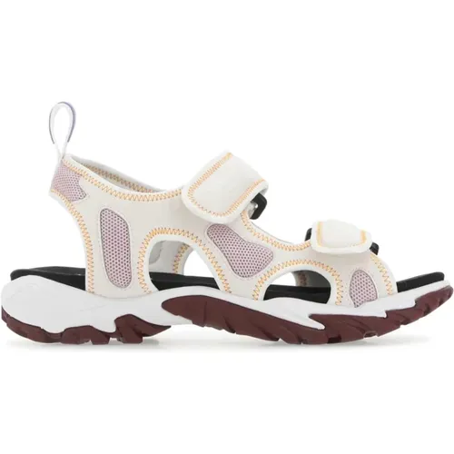 Stilvolle flache Sandalen mit Multicolor-Stoff , unisex, Größe: 43 EU - alexander mcqueen - Modalova