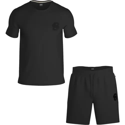 Iconic Short Set Pajamas , male, Sizes: XL - Hugo Boss - Modalova