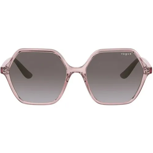 Rosa/Grau Getönte Sonnenbrille,Braune Sonnenbrille,Goldene Sonnenbrille - Vogue - Modalova