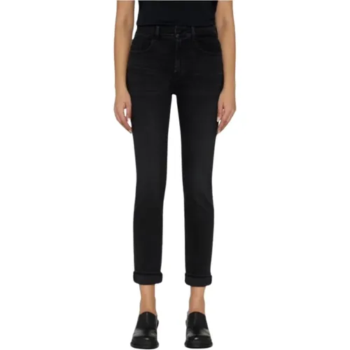 Relaxed Skinny Slim Illusion Borderless Jeans , Damen, Größe: W26 - 7 For All Mankind - Modalova