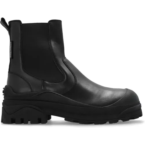 Leder Chelsea Stiefel Urban , Herren, Größe: 40 EU - Dsquared2 - Modalova