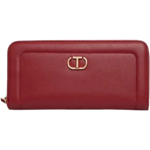 Wallet with Zipper and Card Slots , female, Sizes: ONE SIZE - Twinset - Modalova