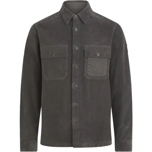 Fallgate Shirt in Grey , male, Sizes: L, XL, M, 2XL, S - Belstaff - Modalova