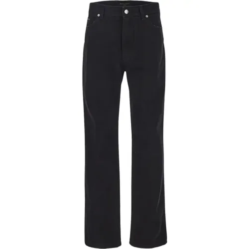 Retro Flared Denim Jeans,Schwarze Jeans mit geradem Bein - Dolce & Gabbana - Modalova