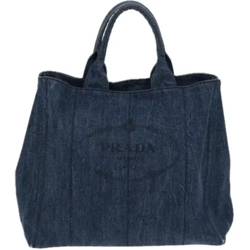 Pre-owned Denim prada-bags , female, Sizes: ONE SIZE - Prada Vintage - Modalova