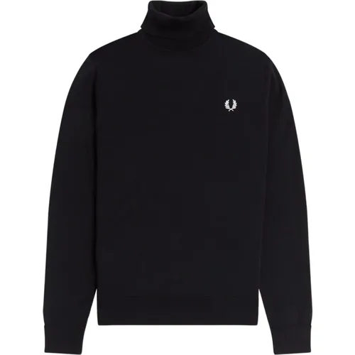 Schwarze Pullover Kollektion , Herren, Größe: 2XL - Fred Perry - Modalova