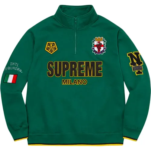 Limitierte Auflage Half Zip Pullover Dunkelgrün - Supreme - Modalova