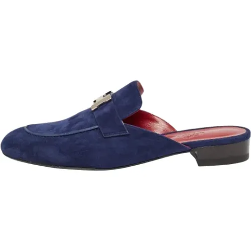 Pre-owned Suede sandals , female, Sizes: 6 1/2 UK - Hermès Vintage - Modalova